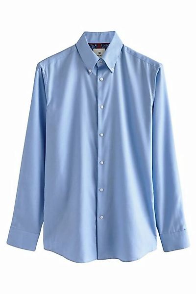 Next Langarmhemd Slim Fit Hemd mit Besatz und einfachen Manschetten (1-tlg) günstig online kaufen