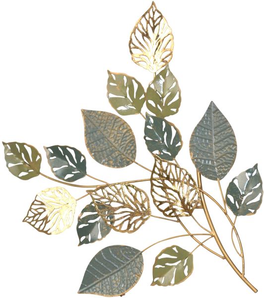 HOFMANN LIVING AND MORE Wanddekoobjekt "Wanddekoration" Zweig mit Blättern, günstig online kaufen