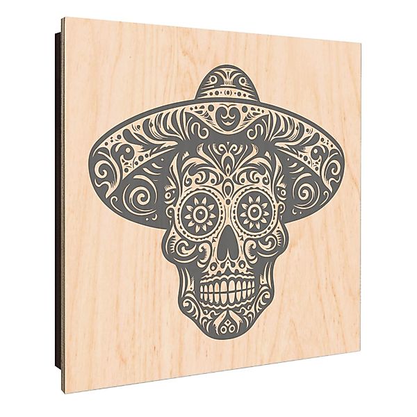 Banjado Großer Schlüsselkasten Holz 30x30cm Schwarz Scharnier Links 50 Hake günstig online kaufen