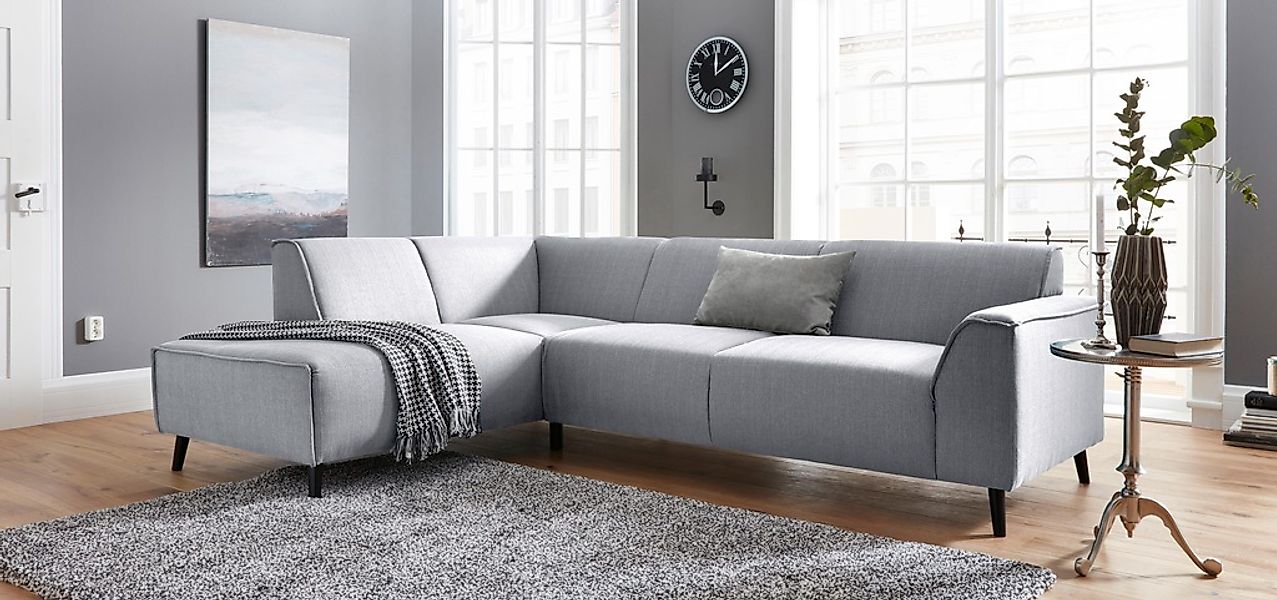 DOMO collection Ecksofa "Amora, inklusive komfortablem Federkern für mehr S günstig online kaufen