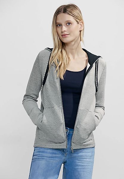 Cecil Kapuzensweatjacke "Stripe Dessin Jacket", mit Kordeln günstig online kaufen