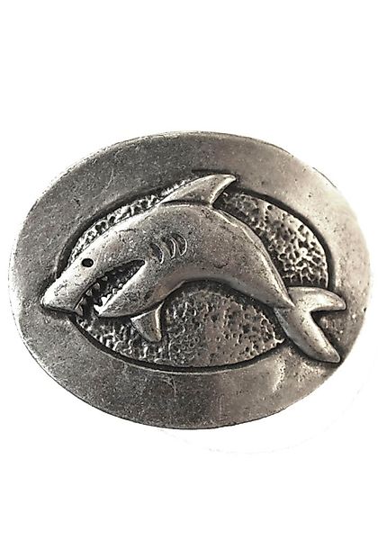 Rettungsring Gürtel Gürtelschnalle Wechselschnalle "Hai Oval Silber", indiv günstig online kaufen