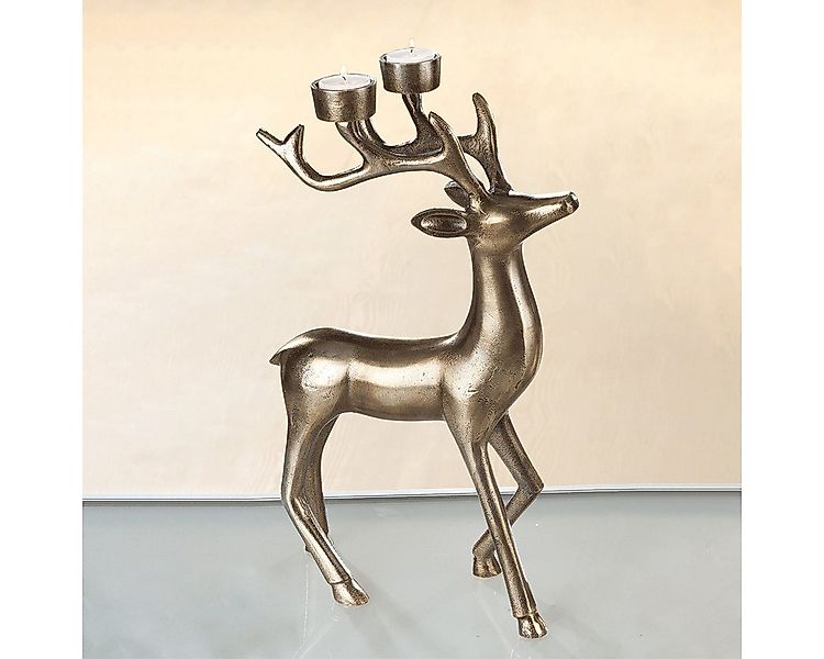 Teelichthalter Hirsch als Teelichthalter. günstig online kaufen