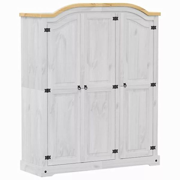 vidaXL Schrankmodule Kleiderschrank Corona Weiß 151,5x52x186 cm Massivholz günstig online kaufen