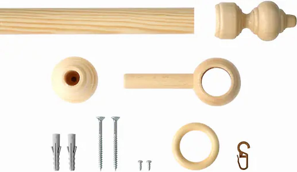 Good Life Gardinenstange »Trend« Ø 28 mm 1 läufig-läufig Fixmaß günstig online kaufen