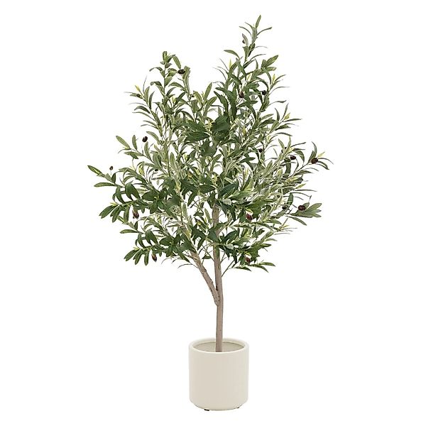 ML-Design Künstlicher Olivenbaum 150 cm Groß mit Früchten günstig online kaufen