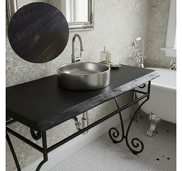 KEINerlei® Waschtischplatte Waschtischplatte Altholz Eiche Rustikal Tischpl günstig online kaufen