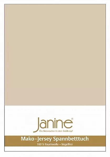 Janine Janine Spannbetttuch Mako-Feinjersey 5007 opalgrau (48) Größe:  100x günstig online kaufen