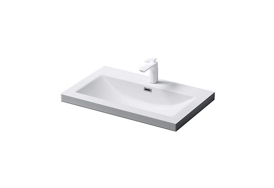 Mai & Mai Aufsatzwaschbecken Einbau-Waschbecken Col01 Mineralguss Rechtecki günstig online kaufen