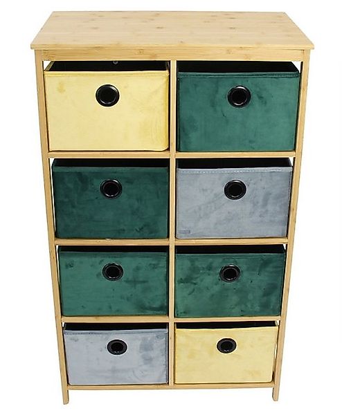 Home-trends24.de Mehrzweckschrank Bambus Schrank Multicolor Beistellschrank günstig online kaufen