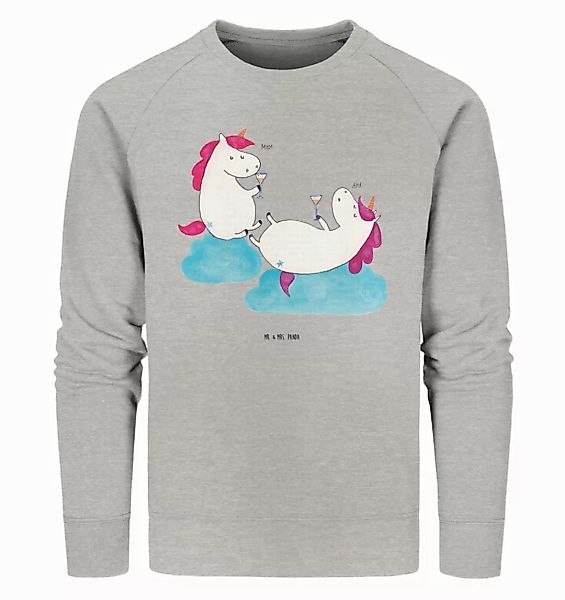 Mr. & Mrs. Panda Longpullover Einhorn Sekt Größe L - Heather Grey - Geschen günstig online kaufen