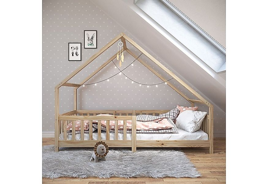 IDIMEX Kinderbett CORA, Hausbett Tipibett Kinderbett Montessori Bett Kiefer günstig online kaufen