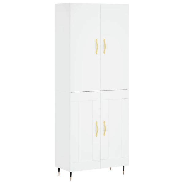 vidaXL Highboard Weiß 69,5x34x180 cm Holzwerkstoff 3195771 günstig online kaufen