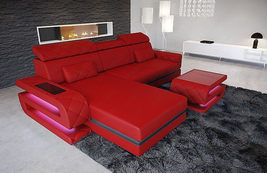 Sofa Dreams Ecksofa Ledersofa Bologna L günstig online kaufen