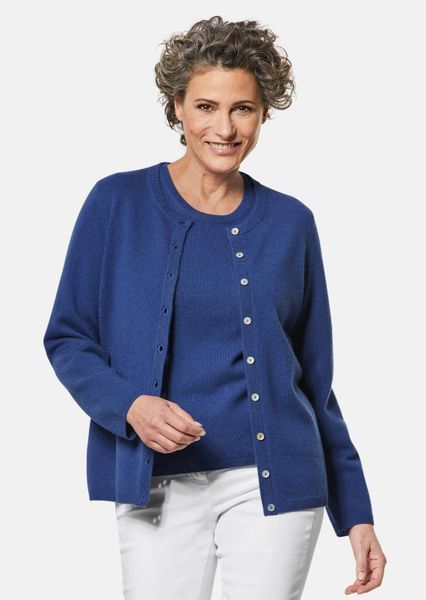 GOLDNER Strickjacke Kurzgröße: Kaschmirstrickjacke mit Rundhals günstig online kaufen