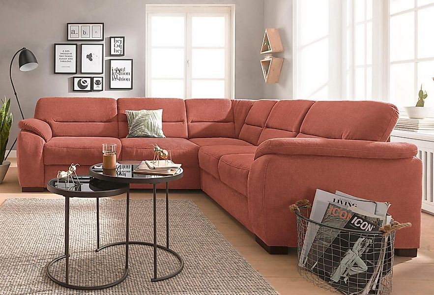sit&more Ecksofa "Montego L-Form" wahlweise mit Bettfunktion und Schubkaste günstig online kaufen
