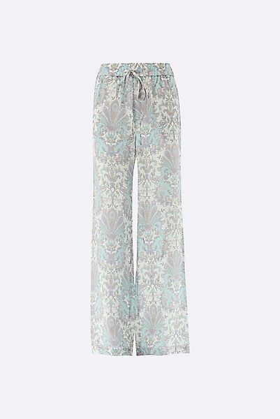 Palazzo-Hose aus Seide mit Paisley-Druck günstig online kaufen