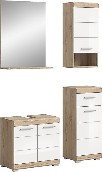 INOSIGN Badmöbel-Set »Siena, 4 teilig, bestehend aus:«, (Set), Waschbeckenu günstig online kaufen