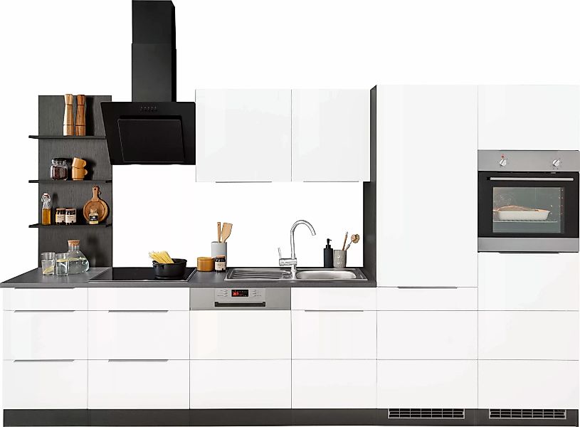 KOCHSTATION Küchenzeile »KS-Brindisi Breite 340 cm«, wahlweise mit E-Geräte günstig online kaufen