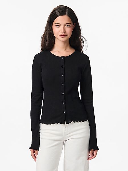 pieces Strickjacke "PCMARIE LS POIN CARDIGAN JRS NOOS BC" günstig online kaufen