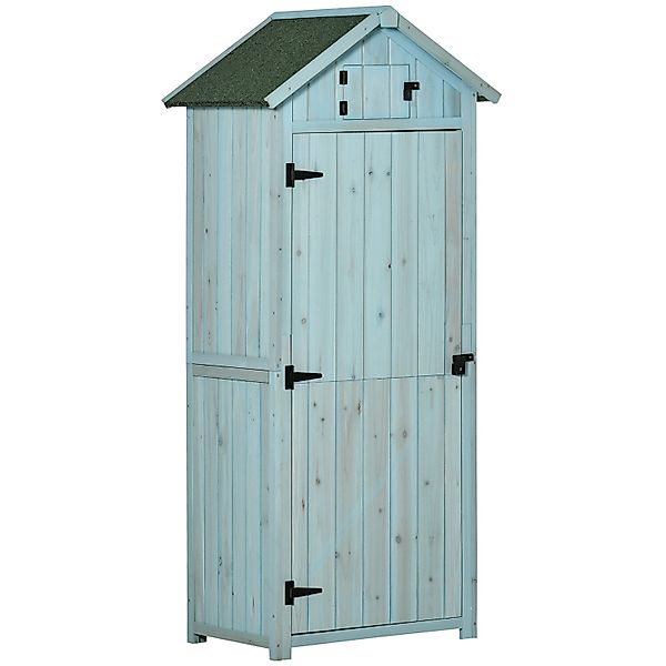 Outsunny Gartenschrank mit Fenster 77 x 54,2 x 179 cm günstig online kaufen