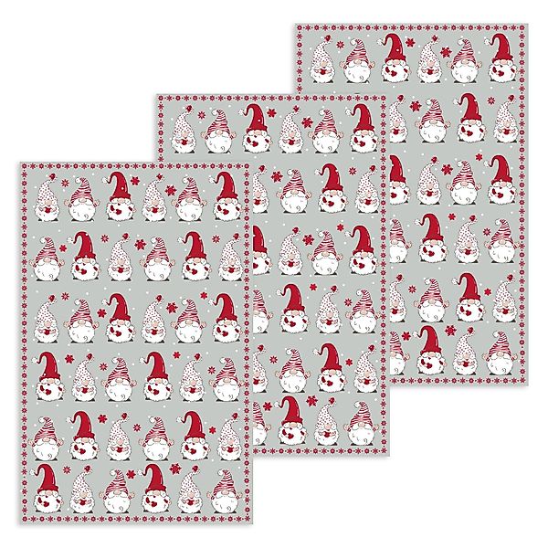 Kracht Geschirrtuch Wichtel Weihnachten, (Set, 3-tlg., günstig online kaufen