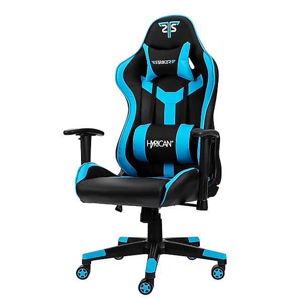 Hyrican Gaming-Stuhl "Striker Copilot" schwarz/blau, Kunstleder, günstig online kaufen