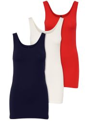 ONLY Tanktop Live Love (3-tlg) Lange günstig online kaufen