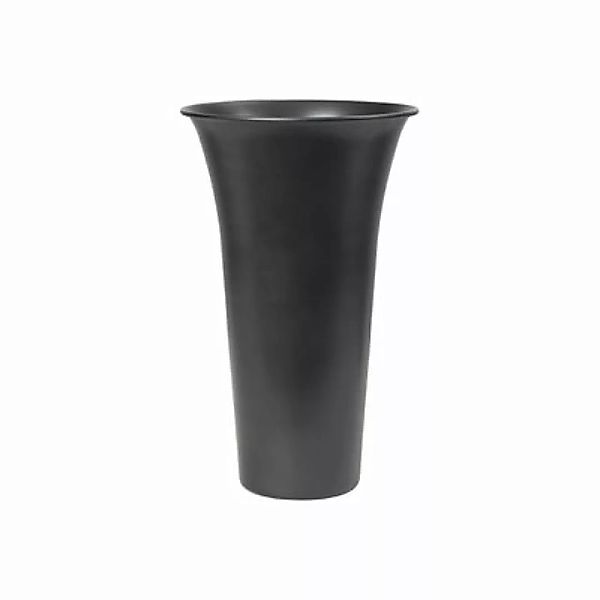 Vase Spun metall schwarz / Ø 21 x H 42 cm - Ferm Living - Schwarz günstig online kaufen