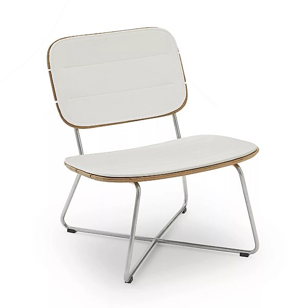 Skagerak - Sitzauflage für Lilium Lounge Stuhl - weiß/LxBxH 63,5x44,5x1cm günstig online kaufen