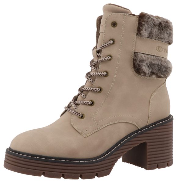 TOM TAILOR Schnürstiefelette, Blockabsatz, Schnürboots mit günstig online kaufen