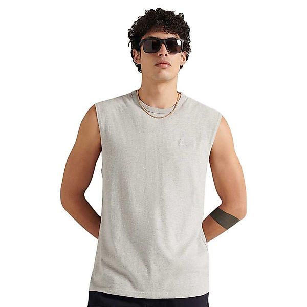 Superdry Orange Label Classic Ärmelloses T-shirt M Light Grey Marl günstig online kaufen