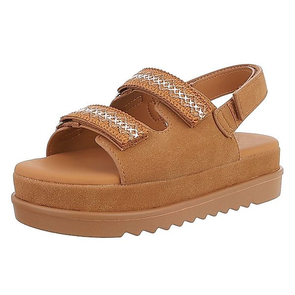 Ital-Design Bequeme Damen-Sandalen mit verstellbaren Riemen, günstig online kaufen