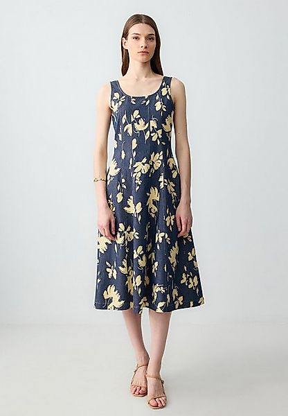 Jimmy Key Minikleid Geweven marineblauwe jurk günstig online kaufen