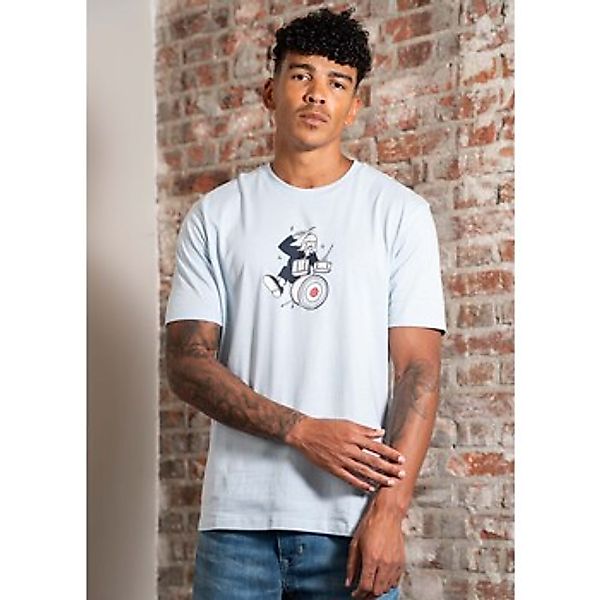 Ben Sherman  T-Shirts & Poloshirts Drummer target - ice blue günstig online kaufen