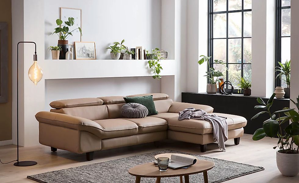 Home affaire Ecksofa "Pilot L-Form", mit Kopfteilverstellung, wahlweise mit günstig online kaufen