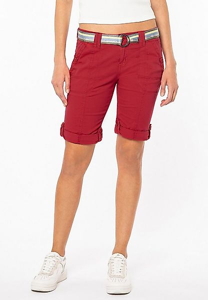 Fresh Made Bermudas Bermuda mit glänzendem Gürtel günstig online kaufen