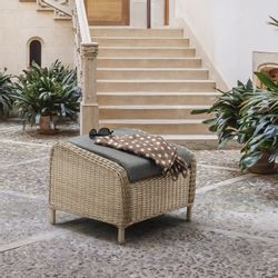 Destiny Fußhocker CASA, 66x58cm, Aluminium, Polyrattan, günstig online kaufen