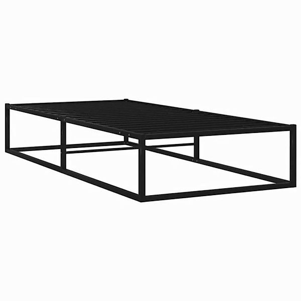 furnicato Bettgestell Schwarz Metall 100x200 cm (1-tlg) günstig online kaufen