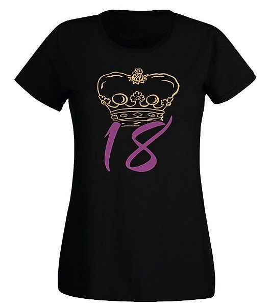 G-graphics T-Shirt Damen T-Shirt - Krone – 18 zum 18. Geburtstag, mit trend günstig online kaufen