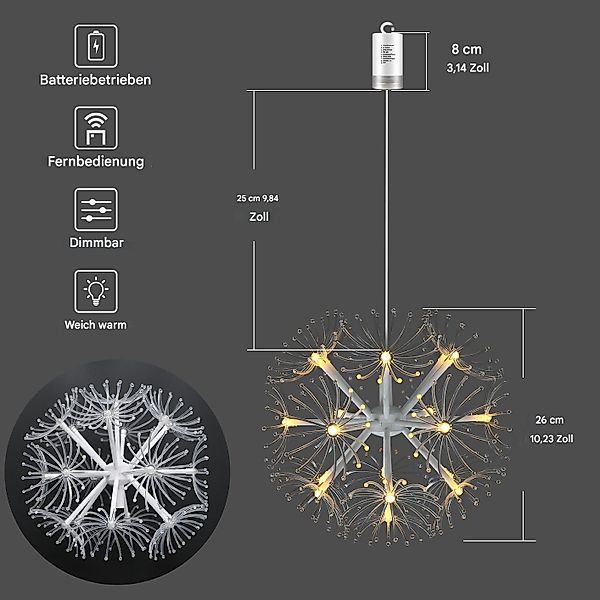 Tukrool LED Gartenleuchte 19LEDs Licht Batterie günstig online kaufen