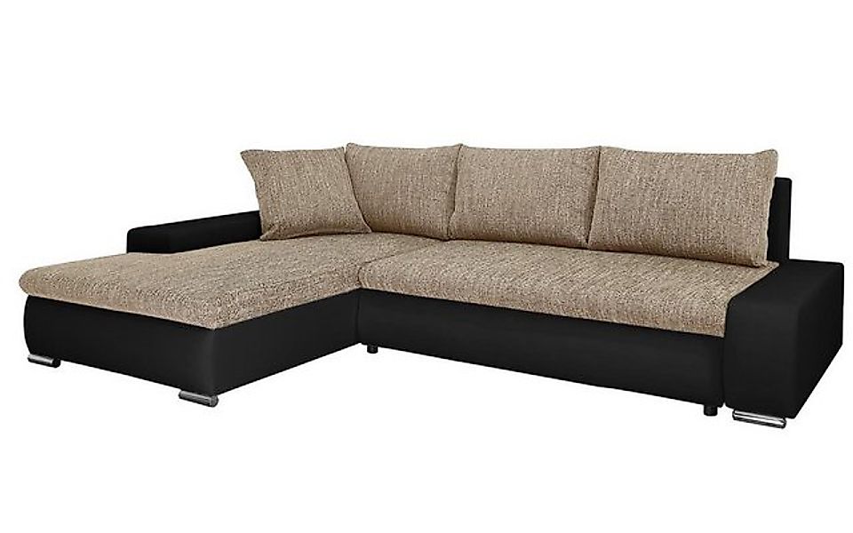 Beautysofa Polsterecke mit Schlaffunktion Teo L, L-Form Ecke Sofa Relaxcouc günstig online kaufen
