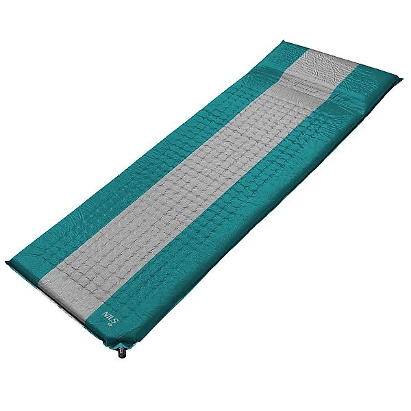 NILS CAMP Luftmatratze selbstaufblasende Campingmatte türkis/grau günstig online kaufen