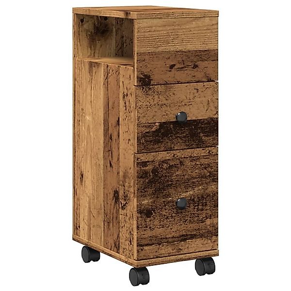 vidaXL Fächerschrank Badschrank Schmal mit Rollen günstig online kaufen