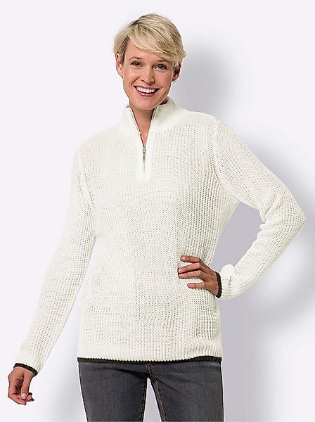 Sieh an! Strickpullover Langarm-Pullover Langarm Struktur günstig online kaufen