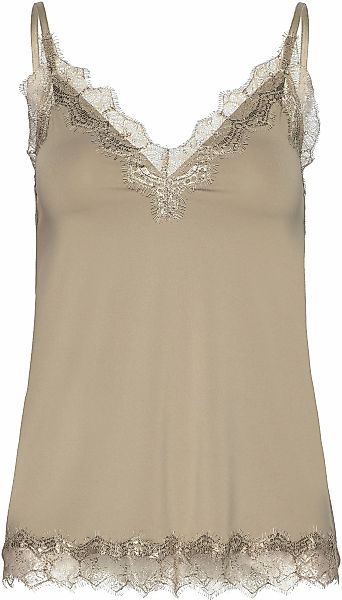 rosemunde Spaghettitop "Billie Strap Top" Vintage-Spitzenbesatz an Ausschni günstig online kaufen