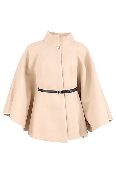 malito more than fashion Kurzmantel 4570 eleganter Cape-Poncho mit Gürtel E günstig online kaufen
