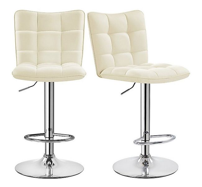 Yaheetech Barhocker Drehhocker mit Fußstütze (2 St), Barstühle 360°Drehbar günstig online kaufen