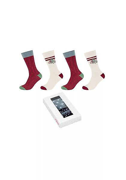 s.Oliver Socken "Weihnachtssockenbox 4er Pack" günstig online kaufen