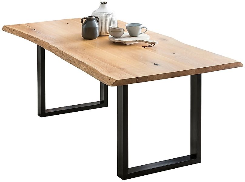 SalesFever Esstisch "Design-Speisetisch für stilvolles Ambiente" UV-lackier günstig online kaufen